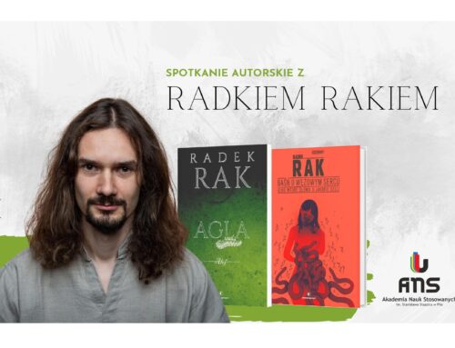 Zapraszamy do rozmowy z Radkiem Rakiem, jednym z najciekawszych polskich pisarzy, laureatem najważniejszych nagród literackich w Polsce, m.in. Nagrody Nike.